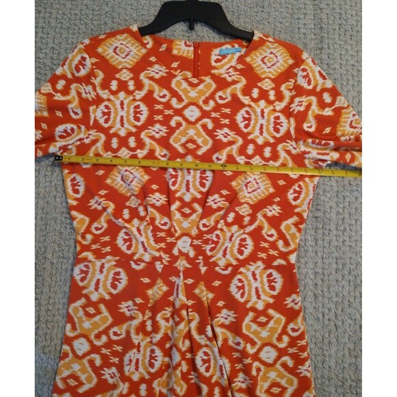 J. McLaughlin knee length dress Lrg Boho Cottage Core Beachy - Picture 7 of 9